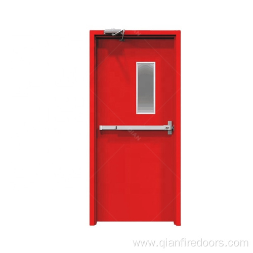 fire rated glazed metal exit door fire door